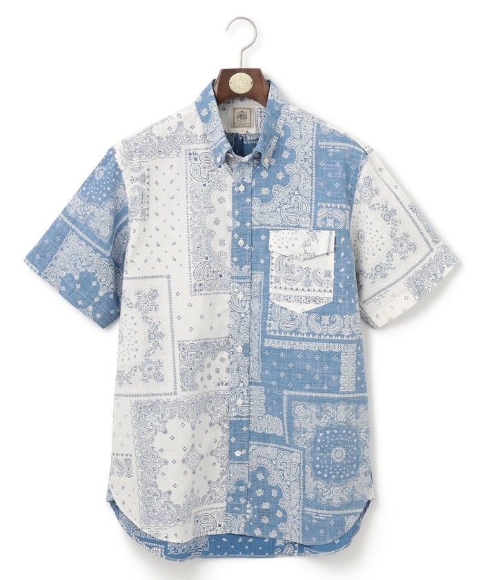 ペイズリーバンダナプリント クレイジーパターンシャツ(506401688