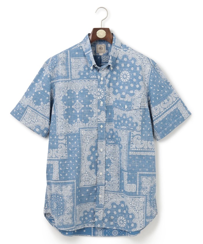 KING SIZE】ペイズリーバンダナプリントTシャツ(506408949)｜HANKYU