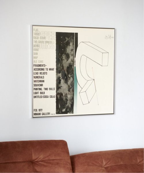 予約》POSTER JASPER JOHNS アートフレーム(506404482) | ジャーナル 