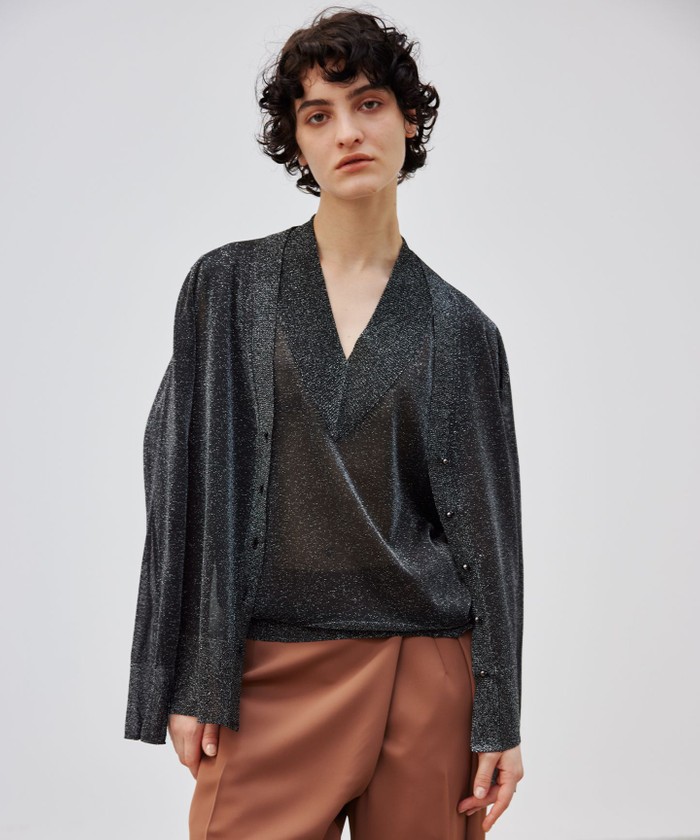 BEIGE 【洗える・Oggi 8月号掲載】RIOU / カーディガン SILVER 4 BEIGE 【洗える・Oggi 8月号掲載】RIOU / カーディガン SILVER 4