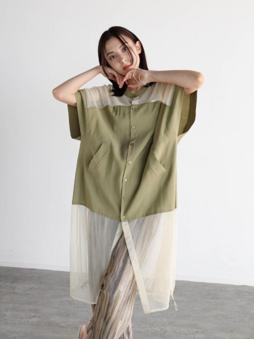 メッシュドッキングロングシャツ 人気・おすすめ｜使いやすい・旅行におすすめ 品質保証 全国発送 在庫限り