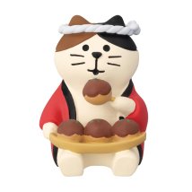 cinemacollection/concombre マスコット たこ焼きLOVE猫 デコレ インテリア かわいい プレゼント グッズ /506419973