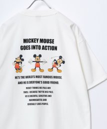 LAZAR/【Lazar】Disney/ディズニー Mickey Mouse/ミッキーマウス バックプリント ワンポイント刺繍 半袖Tシャツ/レディース メンズ/506399561