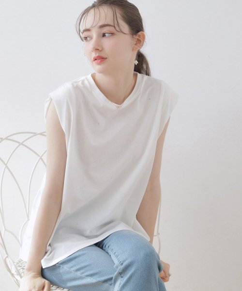 Couture Brooch(クチュールブローチ)/キラキラデザインTシャツ/オフホワイト（003）