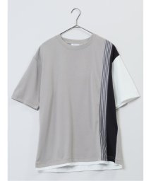 semanticdesign/縦切替 クルーネック半袖Tシャツ/506465635