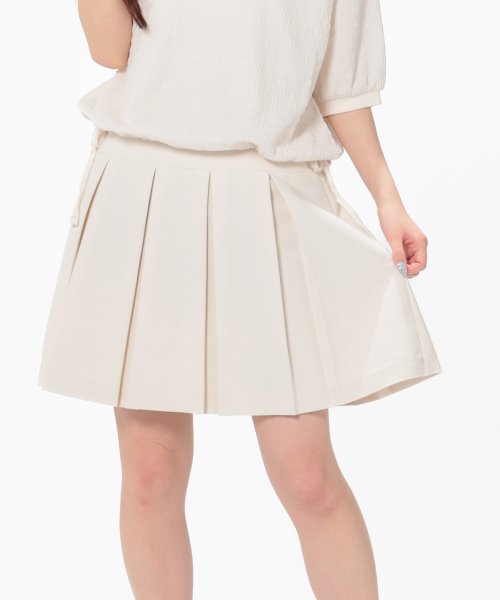プリーツミニスカート ボトムス プリーツスカート ミニスカート 裏地  