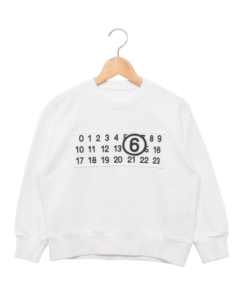 エムエムシックス メゾンマルジェラ スウェット ホワイト キッズ MM6  