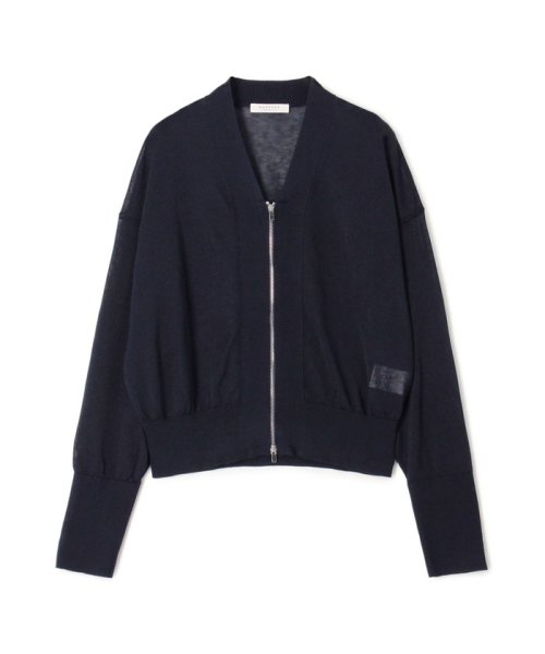 MACPHEE(MACPHEE) |ドライポリエステル ジップアップカーディガン  