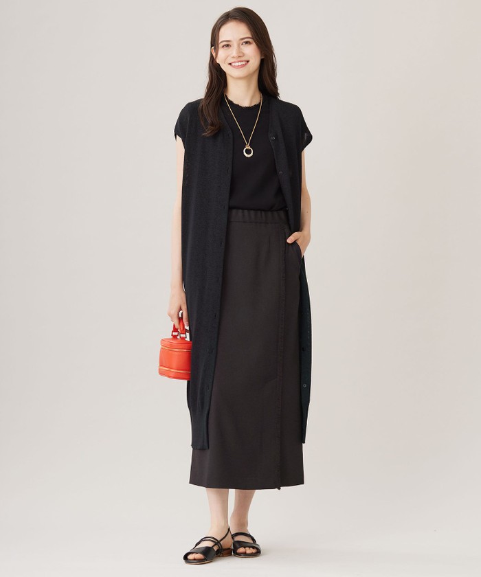 ブラック系｜ジレ・ベスト｜自由区 (Lサイズ)(ジユウクエル)｜阪急