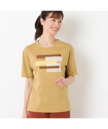 LOBJIE/リボン刺繍コットンTシャツ/506499920