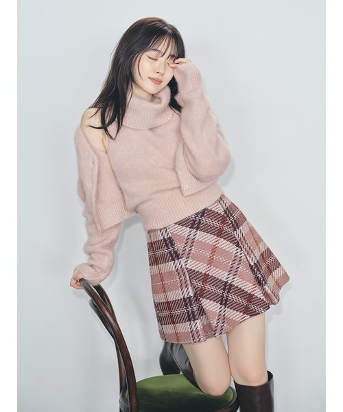 snidel ピンク プリーツミニスカート プリーツスカート ミニスカ ピンク色 Mサイズ ハイウエスト A