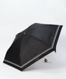 POLO RALPH LAUREN(umbrella)(ポロラルフローレン（傘）)/晴雨兼用日傘 ドット×グログラン 遮光 遮熱 UV 折りたたみ傘/ブラック