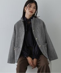 N Natural Beauty Basic(エヌナチュラルビューティベーシック)/ノーカラーツイードブルゾン《WEB限定商品》《S Size Line》 24AW/グレー1