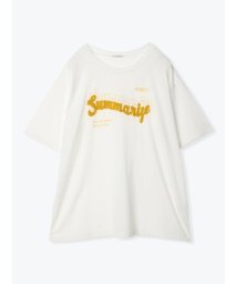 Re-J＆SUPURE(リジェイアンドスプル)/サガラ刺繍ユニセックスロゴTシャツ/オフホワイト
