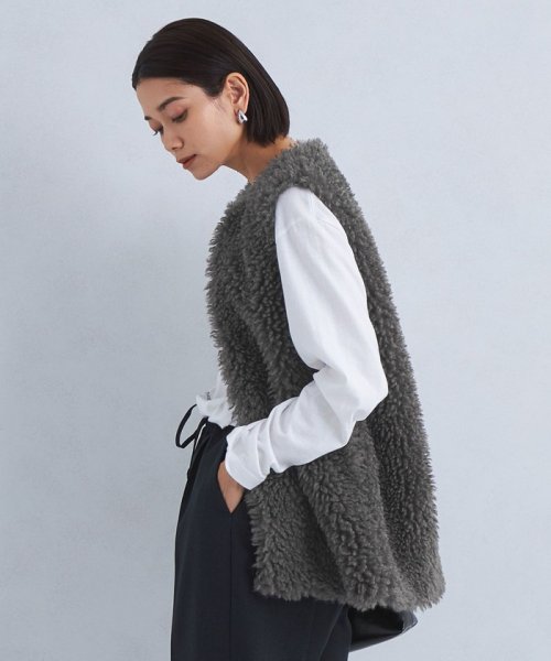 RIZAL フードつきラクーンファーベスト 振り落とせ 新品