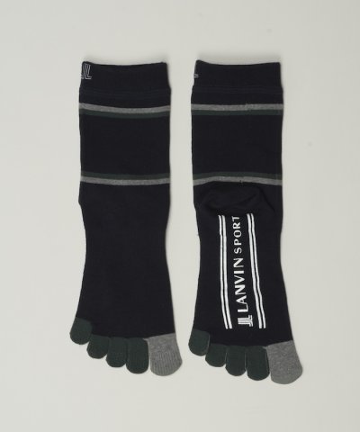 5本指レギュラー丈ソックス【足底パイル/滑り止め/抗菌防臭】 【返品不可商品】