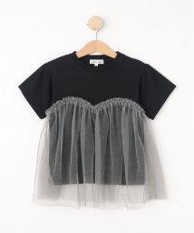 SHOO・LA・RUE(Kids) /【110－140cm】チュールドッキング半袖Tシャツ/506558008