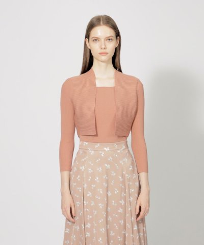 【2024年秋冬モデル】キュプラベーシック ニットボレロ