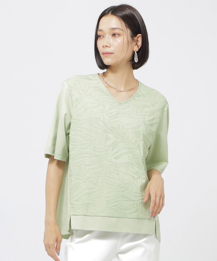tシャツ 「ウォッシャブル」「接触冷感」タイガーリンクスプルオーバーカットソー レディース L】【ウォッシャブル】【接触冷感】タイガーリンクスプル