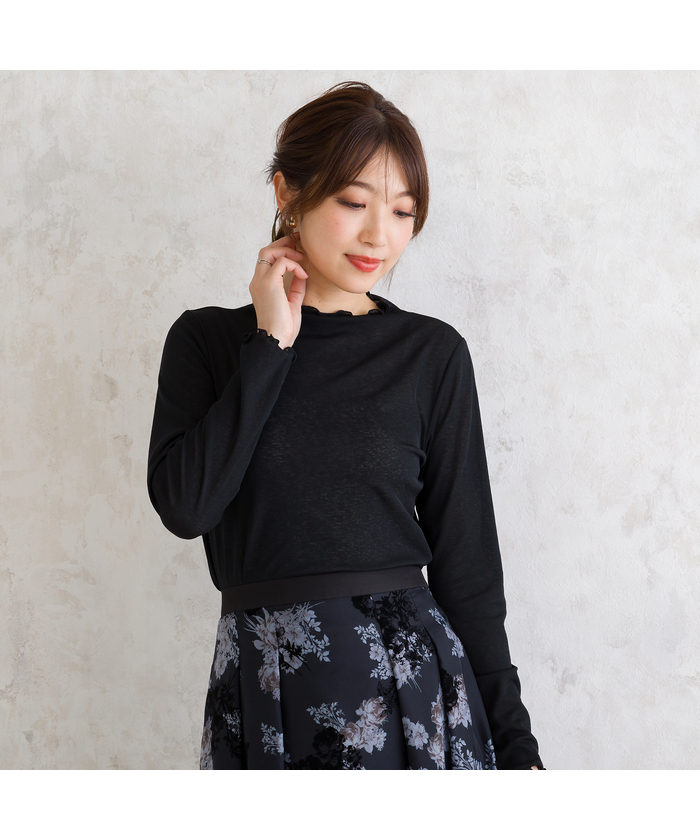 Rose Tiara 46 ゆったりカットソー チュニック オフショル Rose Tiara 46 ゆったりカットソー チュニック オフショル