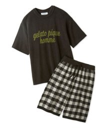 GELATO PIQUE HOMME/【HOMME】ロゴプルオーバー&チェックハーフパンツセット/506571715