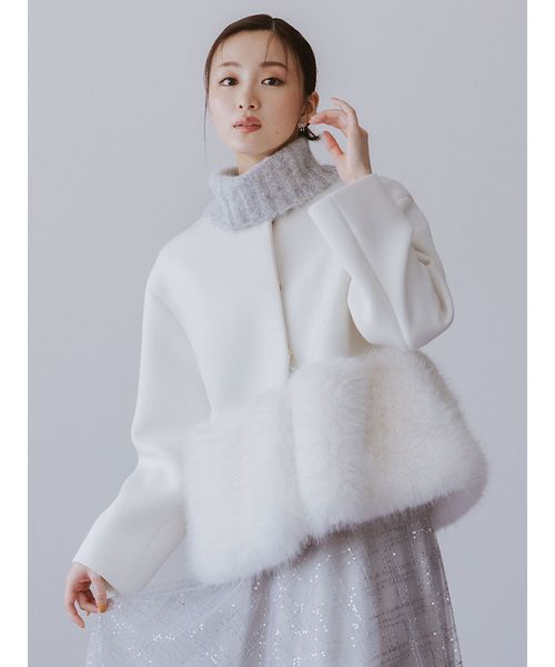 CELFORD ファーポケットリバーケープジャケット 【公式通販】