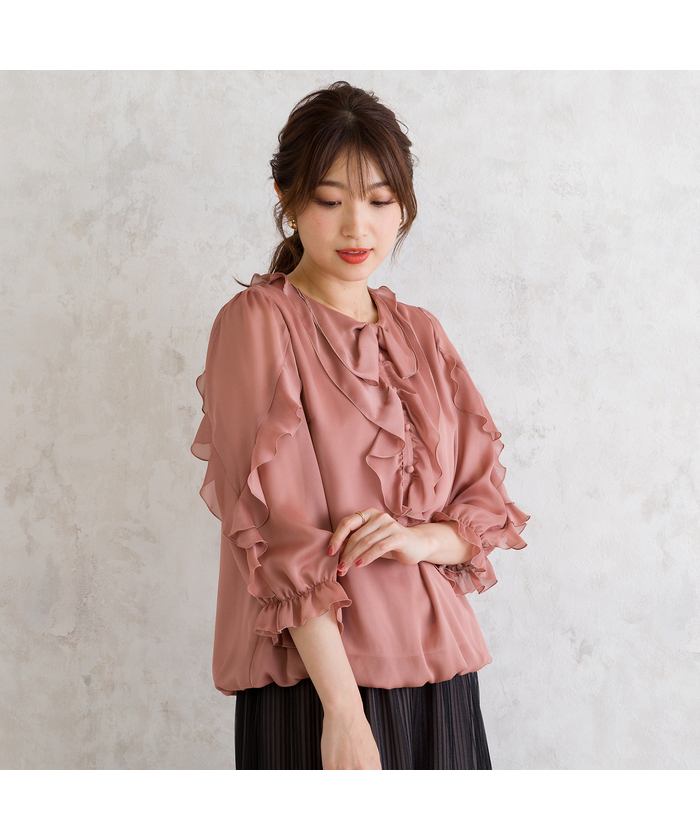 ローズティアラ❣️ オフショルダー パフスリーブ シャツ 46 5/5ページ)｜XL｜シャツ・ブラウス｜Rose Tiara(ローズティアラ)｜阪急