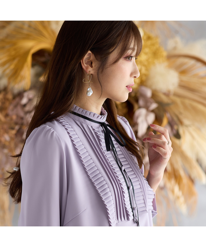 ROSETIARA ローズティアラ ワンピース ロング 新作】スカーフプリントロングワンピース | Rose Tiara【ローズ