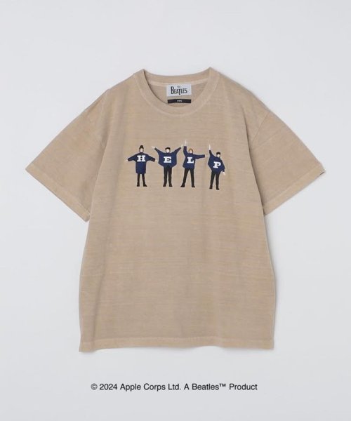 SHIPS MEN(シップス　メン)/*SHIPS: THE BEATLES ヴィンテージライク エンブロイダリー Tシャツ/ベージュ系