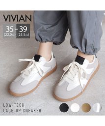 VIVIAN/ローテク異素材レースアップスニーカー/506561988