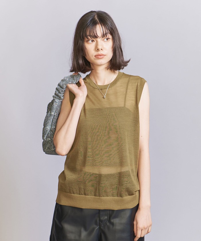 ウールブレンド シアーノースリーブ(506579809) | ビューティーアンド  