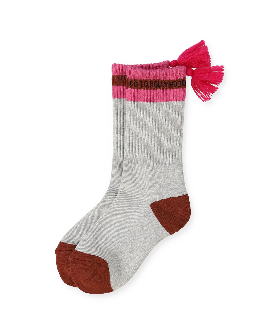 GOTOHOLLYWOOD ゴートゥーハリウッド GO TO HOLLYWOOD Tassel Socks グレー L/130cm GOTOHOLLYWOOD ゴートゥーハリウッド GO TO HOLLYWOOD Tassel Socks グレー L/130cm