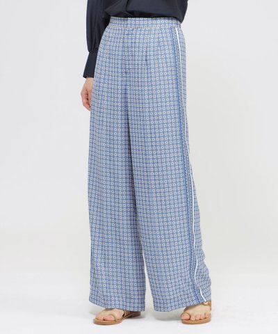 【ウォッシャブル】パターンモザイクプリント　パンツ