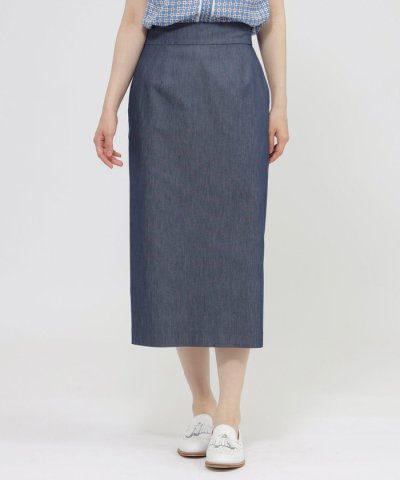 【ウォッシャブル】クールデニム　スカート