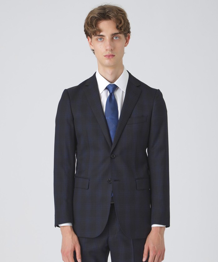 ブラックブルーチェックスーツ(506458774)｜HANKYU MEN'S / 阪急メンズ