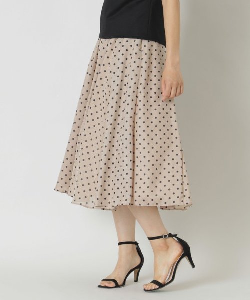 スパンドットプリント スカート(506557985) | トゥービーシック(TO BE  