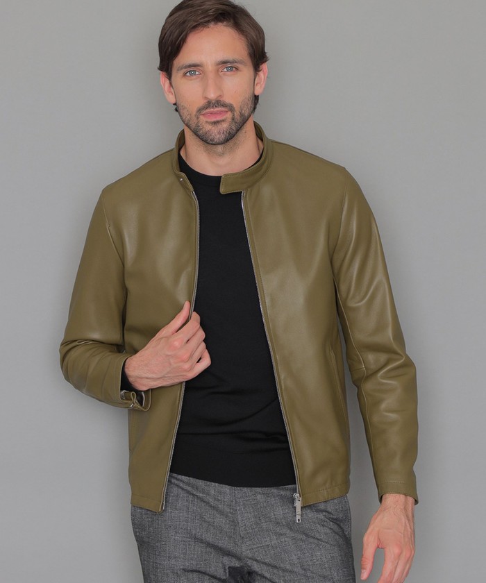 Weather proofed Leather】レザーシングルライダースジャケ Weather proofed Leather】レザーシングルライダースジャケ