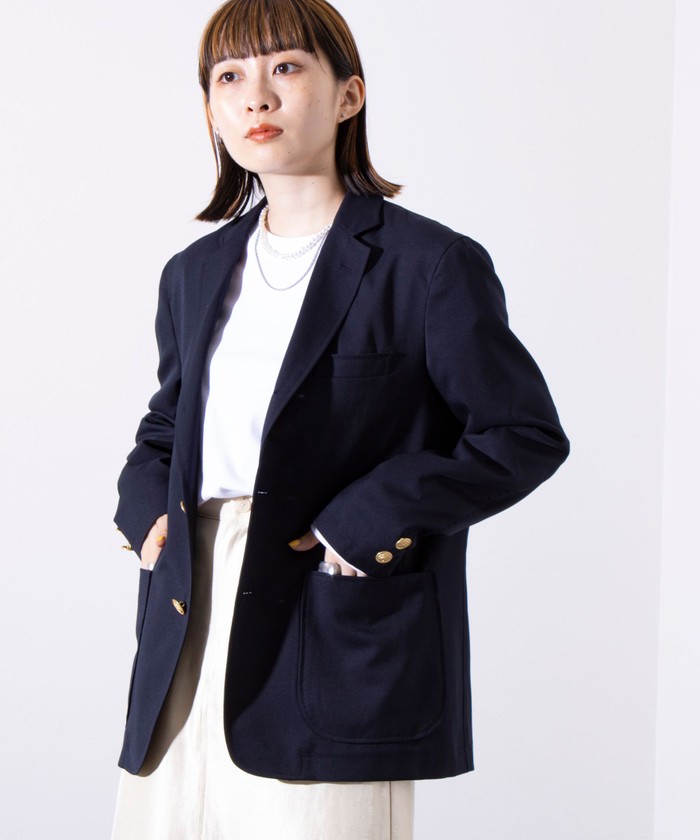 MITSUMINE ミツミネ テーラードジャケット 紺ブレ 2B 金ボタン LL ジャケット – Mitsumine Online Shop