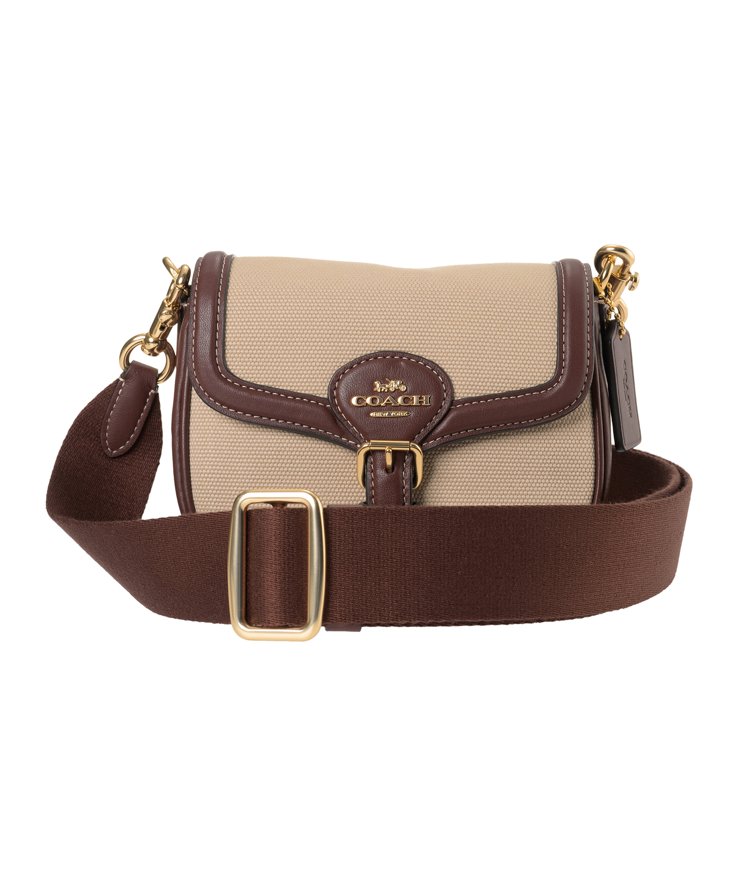 美品 COACH コーチ サドルバッグ ショルダーバッグ クロスボディ