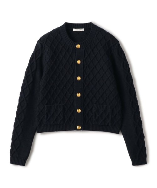 ハイブリットコットンケーブル クルーネックカーディガン(506649065  