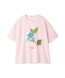 FURFUR/ローズプリントTシャツ/506649576