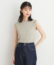  LAURA ASHLEY(ローラアシュレイ)/【日本製/3colors】ラメフライス タンクトップ/ライトベージュ（051）