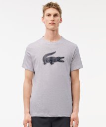 LACOSTESPORTS MENS(ラコステスポーツ　メンズ)/コットンブレンドウルトラドライロゴプリントTシャツ/グレー