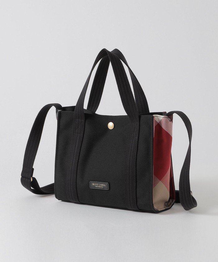 BLUE LABEL CRESTBRIDGE ミニ　ショルダーバッグ　２way クレストブリッジチェックPVCミニショルダー（バッグ）｜BLUE