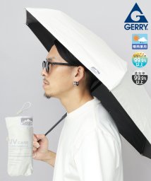 GERRY/GERRY ジェリー 晴雨兼用 折り畳み コンパクト メンズ日傘（ブラック・シルバー・オフホワイト）/506653748