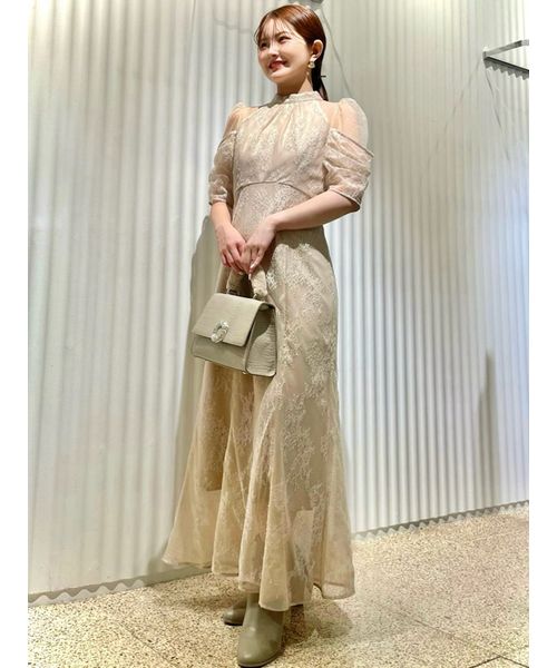 デザインスリーブレースドレス(506654255)|阪急百貨店公式通販 デザインスリーブレースドレス(506654255)|阪急百貨店公式通販
