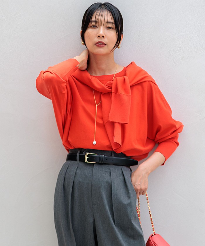 レッド系｜ニット・セーター｜23区 (Lサイズ)(ニジュウサンク Lサイズ