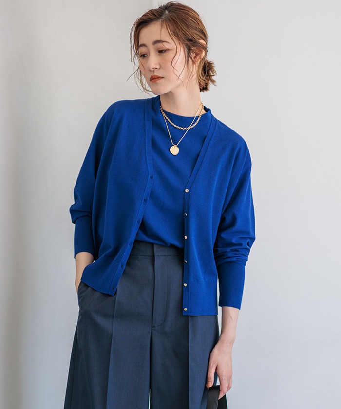 新品未使用　23区　カーディガン　ネイビー ブルー系｜カーディガン｜23区(ニジュウサンク)｜阪急百貨店公式