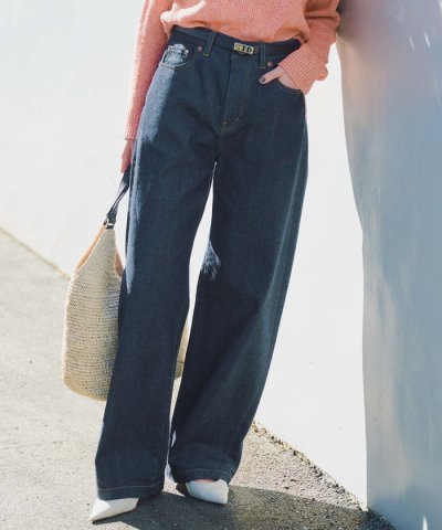 【Oggi3月号掲載/新色追加/洗える】23区DENIM ストレッチ ワイドパン
