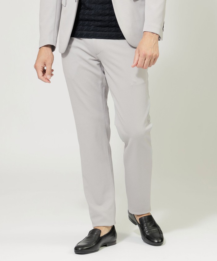 【新品タグ付】EPOCA UOMO　パンツ　50　ネイビー系　総柄　日本製 スプラッシュプリントパンツ(パンツ)｜EPOCA UOMO(エポカ ウォモ